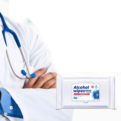 ত্বক পরিষ্কারকরণ অ্যালকোহল ওয়েট ওয়াইপ / 75% আইসোপ্রপিল অ্যালকোহল ওয়াইপ