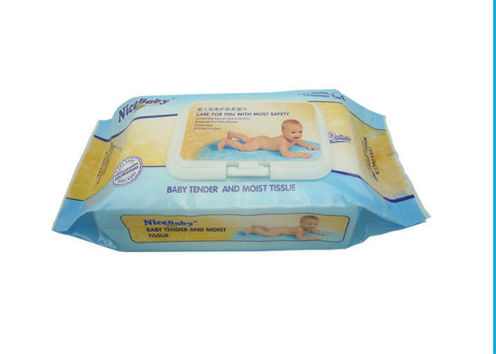 50gsm অ্যালকোহল বিনামূল্যে শিশুর ওয়াইপস / সুগন্ধি ফ্রি ওয়েট ওয়াইপস